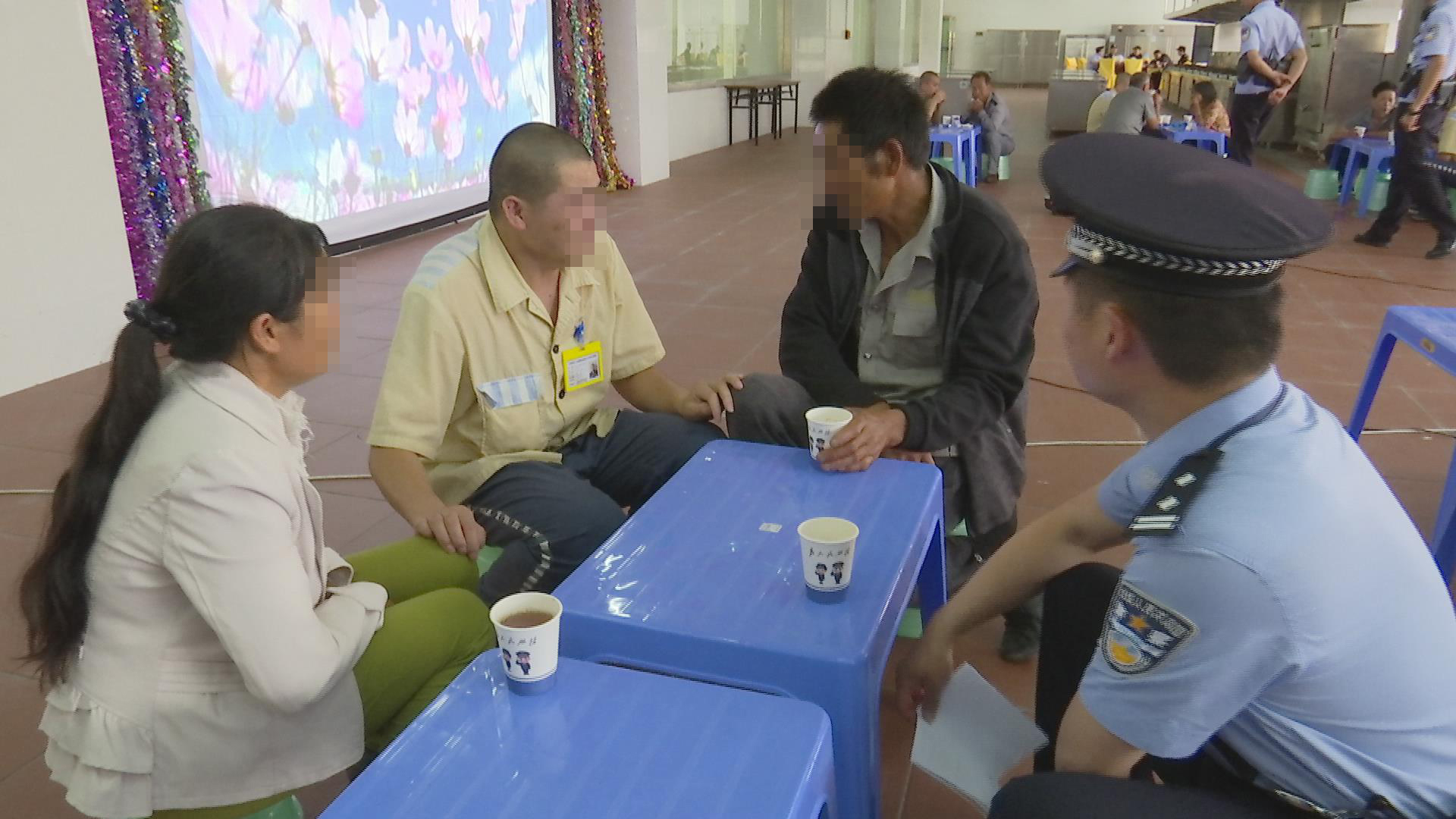 小龙潭监狱第三分监狱罪犯王某亲情帮教现场